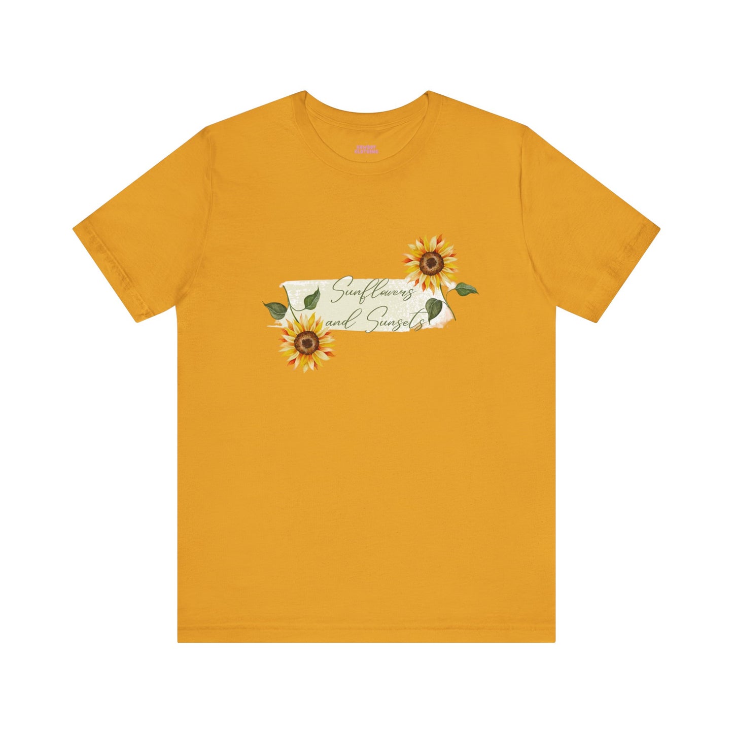 Sunflowers and Sunsets - Unisex Tee