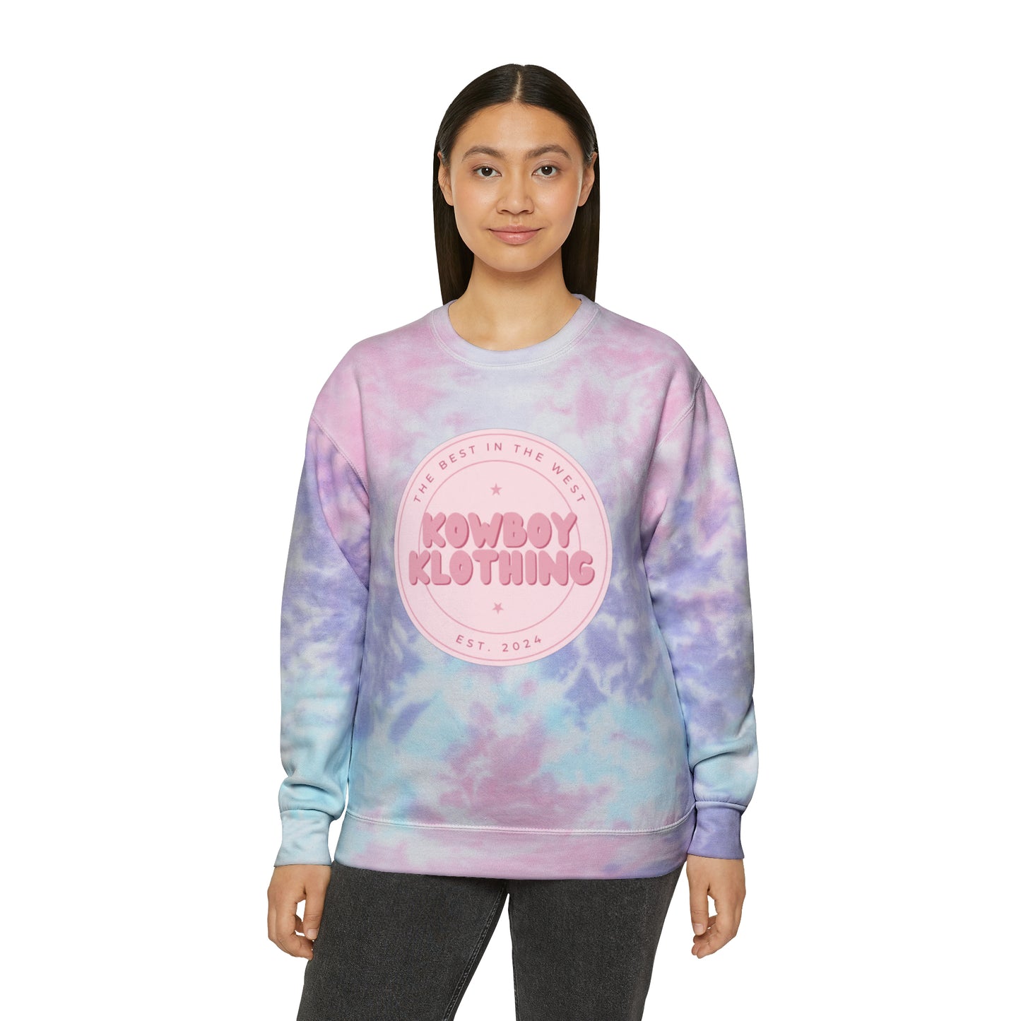 Kowboy Klothing Logo - Unisex Tie-Dye Sweatshirt