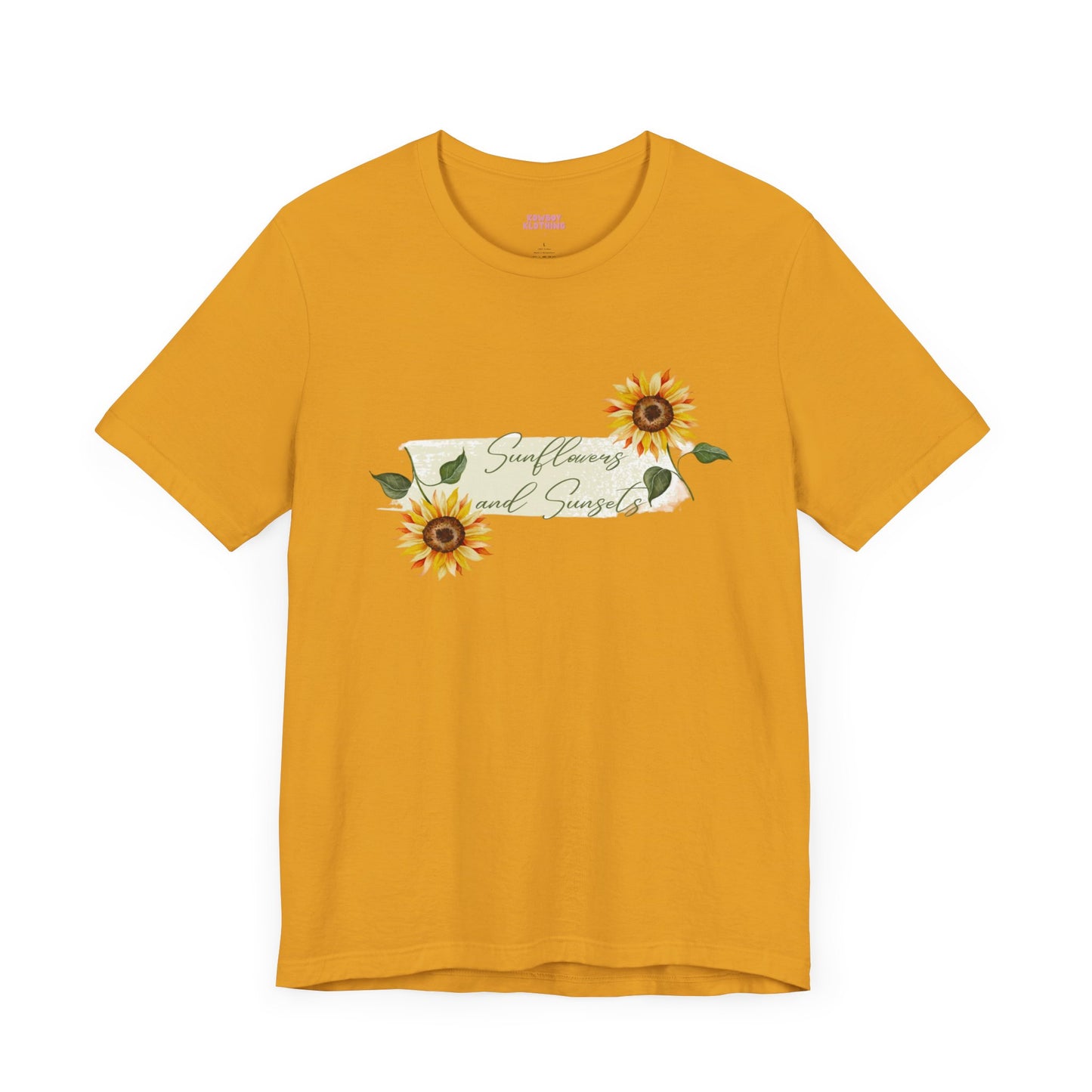 Sunflowers and Sunsets - Unisex Tee