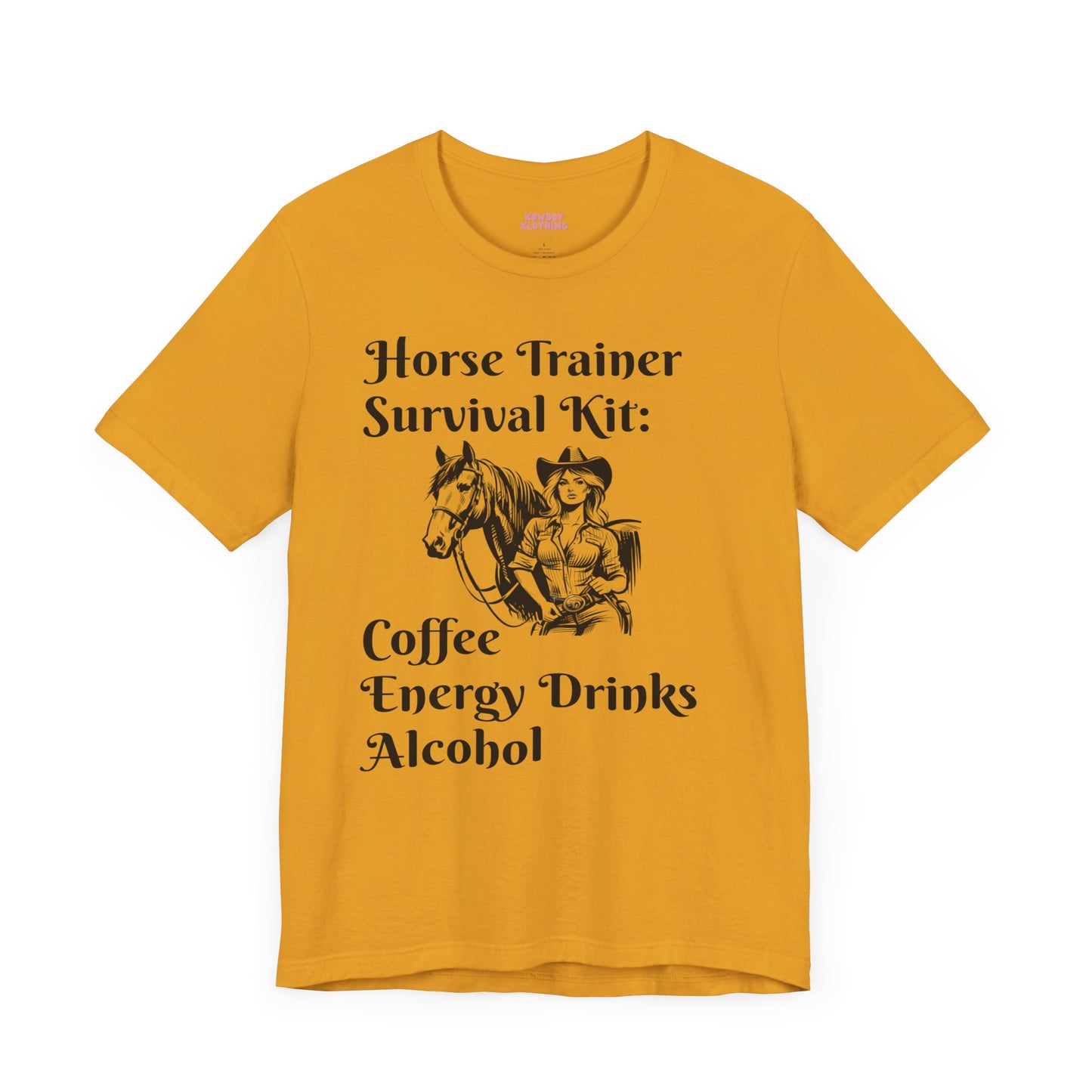 Horse Trainer Survival Kit - Unisex Tee