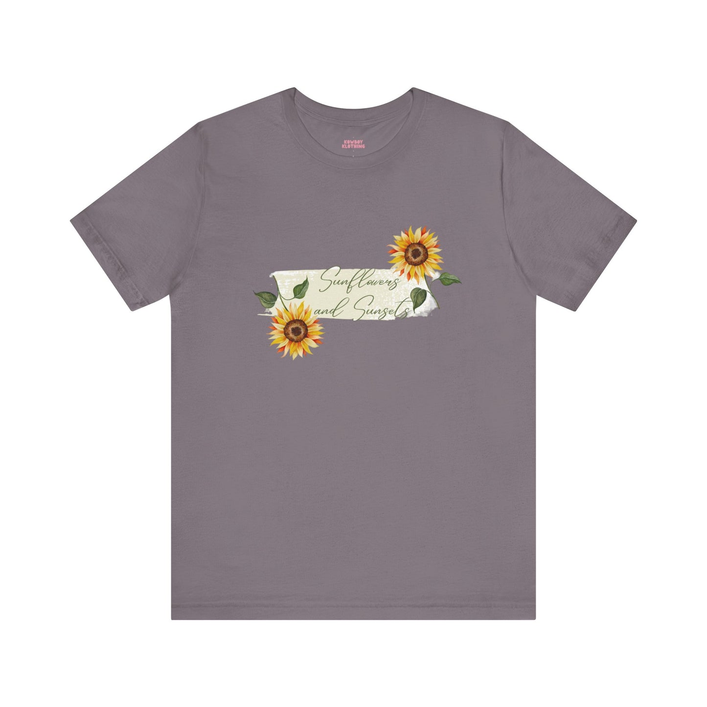 Sunflowers and Sunsets - Unisex Tee