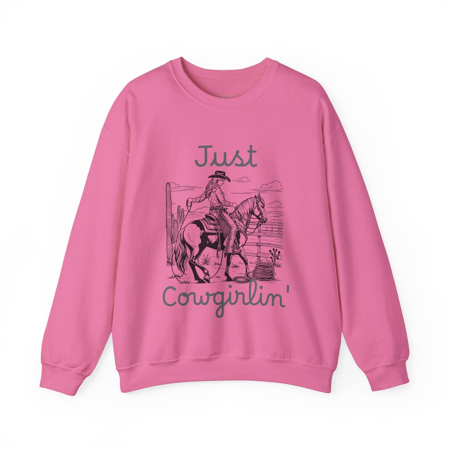 Just Cowgirlin' - Unisex Crewneck Sweatshirt