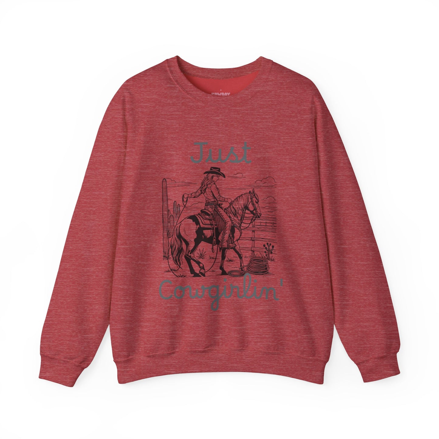 Just Cowgirlin' - Unisex Crewneck Sweatshirt