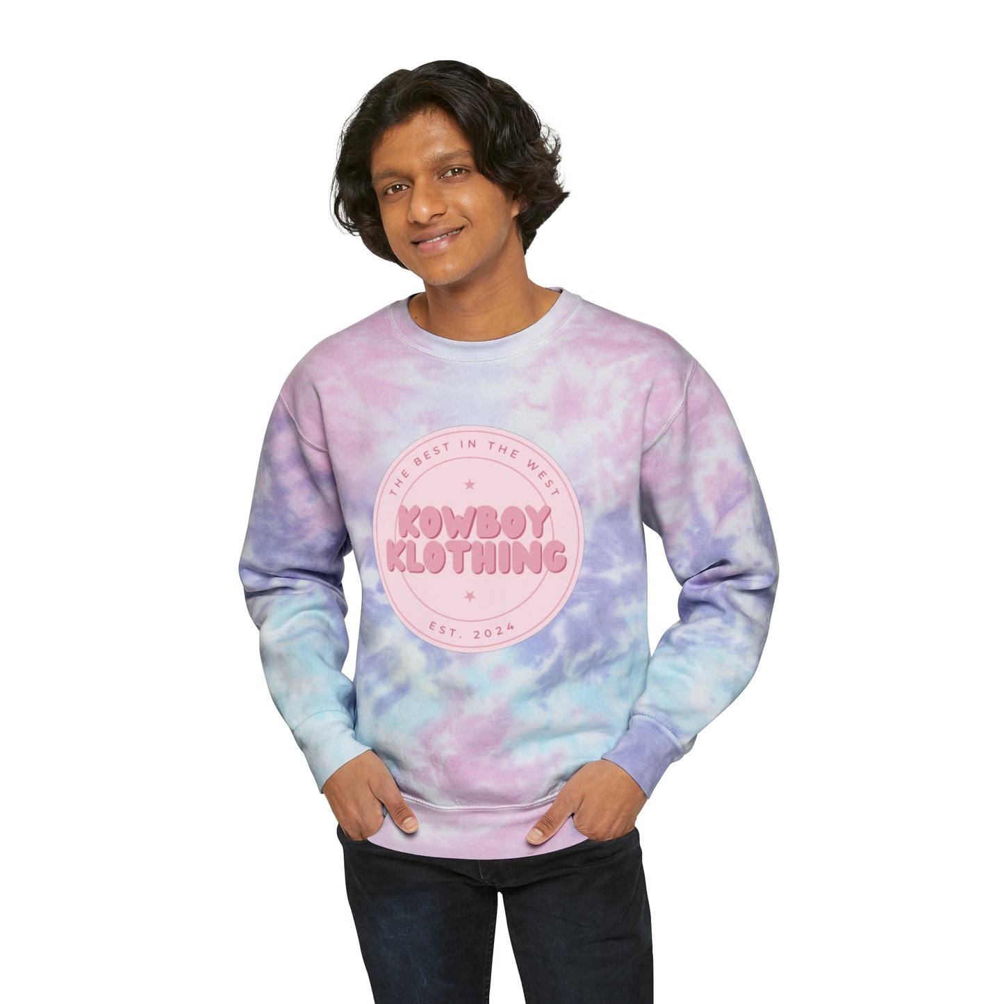 Kowboy Klothing Logo - Unisex Tie-Dye Sweatshirt