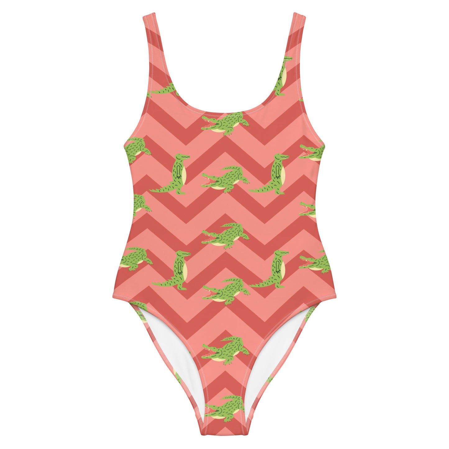 Pink Croc - One-Piece Swimsuit