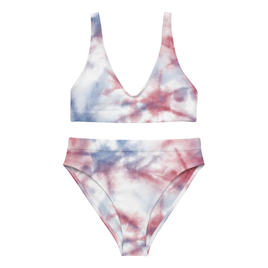 Tie Dye USA - Recycled high-waisted bikini