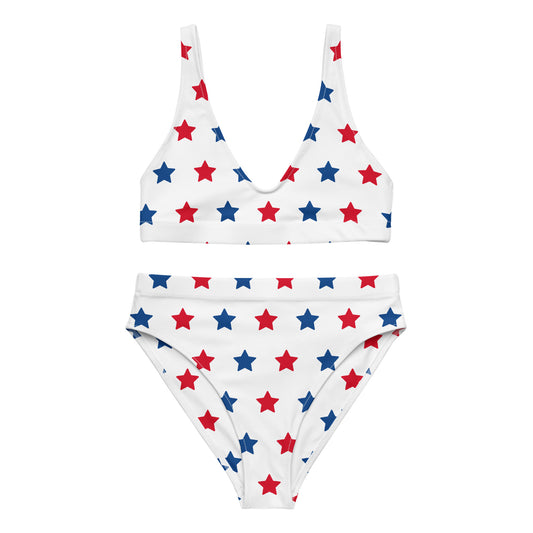 Stars - Recycled high-waisted bikini